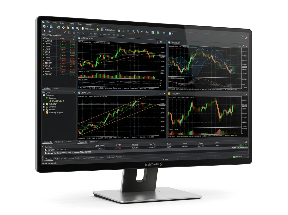 واجهة منصة التداول MetaTrader 5